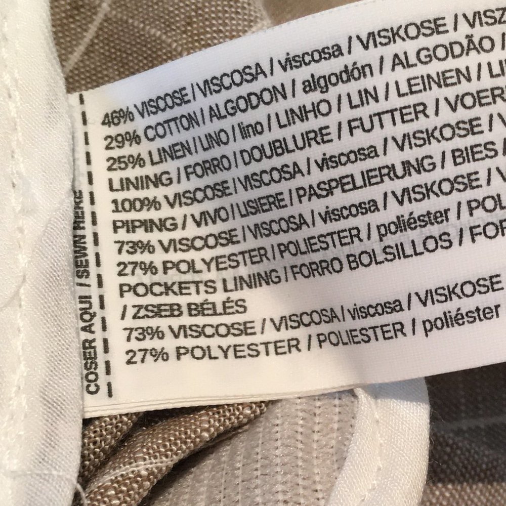 Beige Linen Blend Blazer - Picture 11 of 11